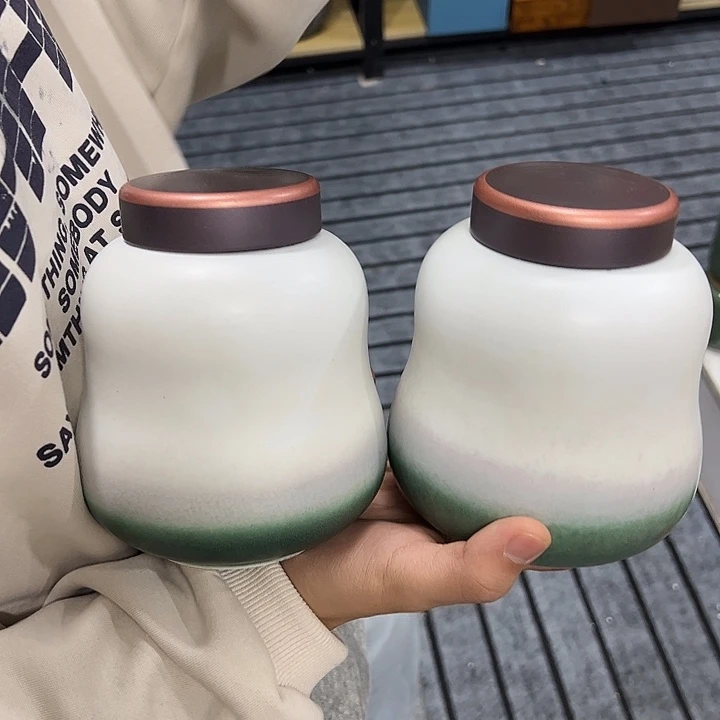茶叶罐陶瓷家用储物罐瑕疵福利品介意勿拍