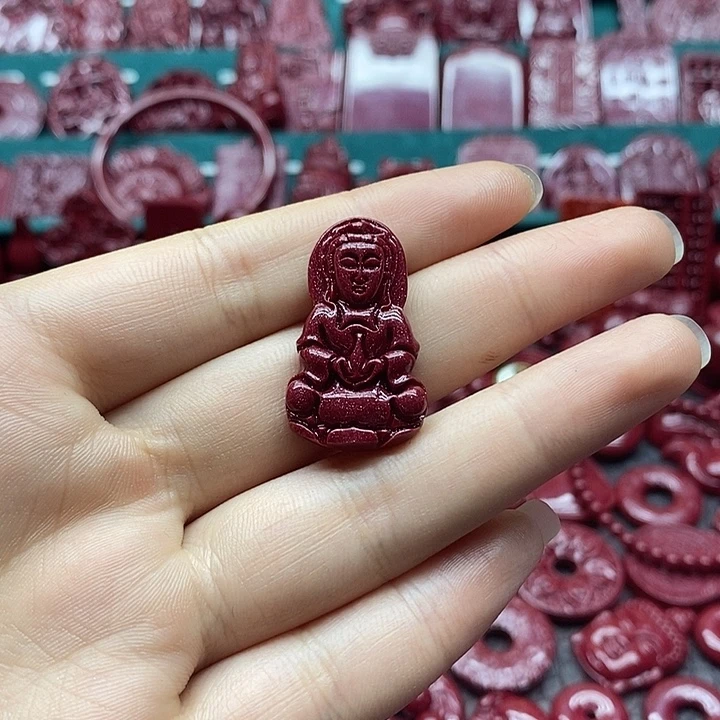 天然辰砂朱砂吊坠