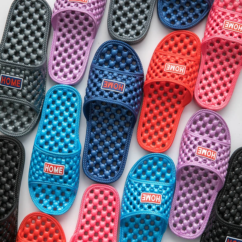 浴室漏水防滑情侣拖鞋软底镂空按摩卫生间凉拖鞋家居室内家用四季