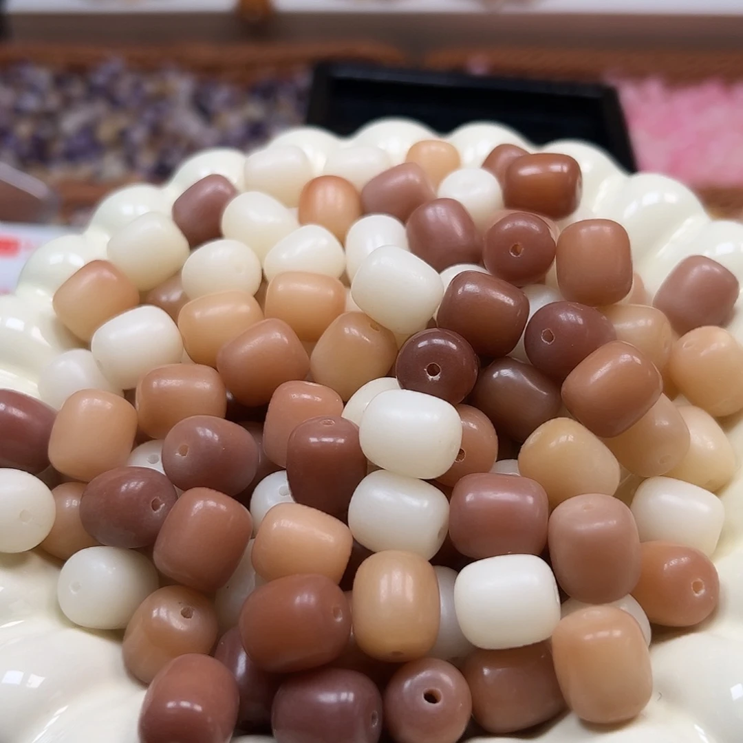 手串菩提根/象牙果卡13干枯玫瑰年糕110颗