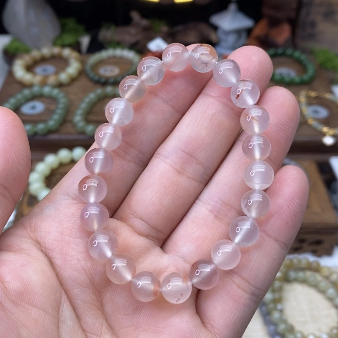 南红玛瑙未镶嵌手链荔枝冻卡9