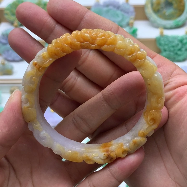 颈饰未镶嵌翡翠翡翠圈口58-59