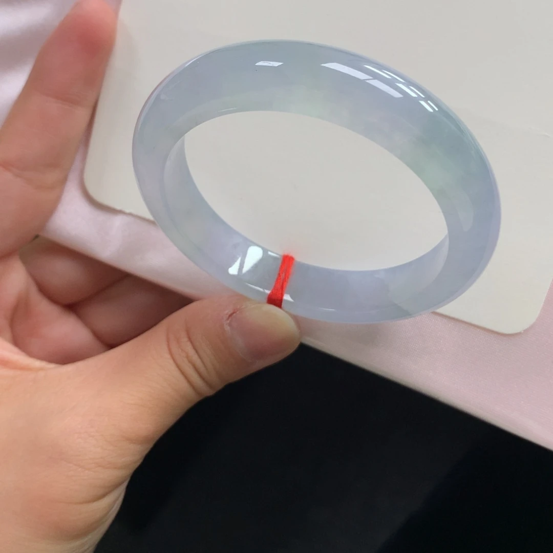 翡翠未镶嵌手镯19号50.9正冰胶幻彩（贯穿捡漏）对标小六