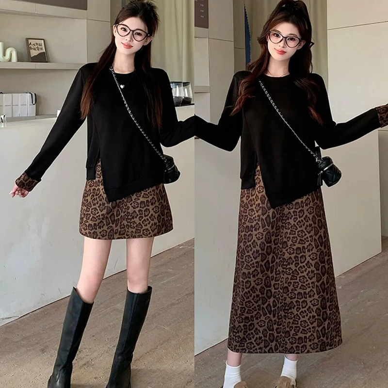 针织法式秋冬套装春秋时尚套装包臀中长款高腰时尚老钱风