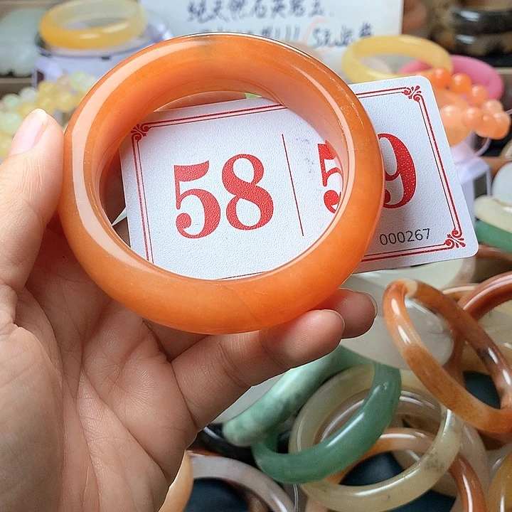 石英质玉（黄龙玉）未镶嵌手镯瑾*瑜