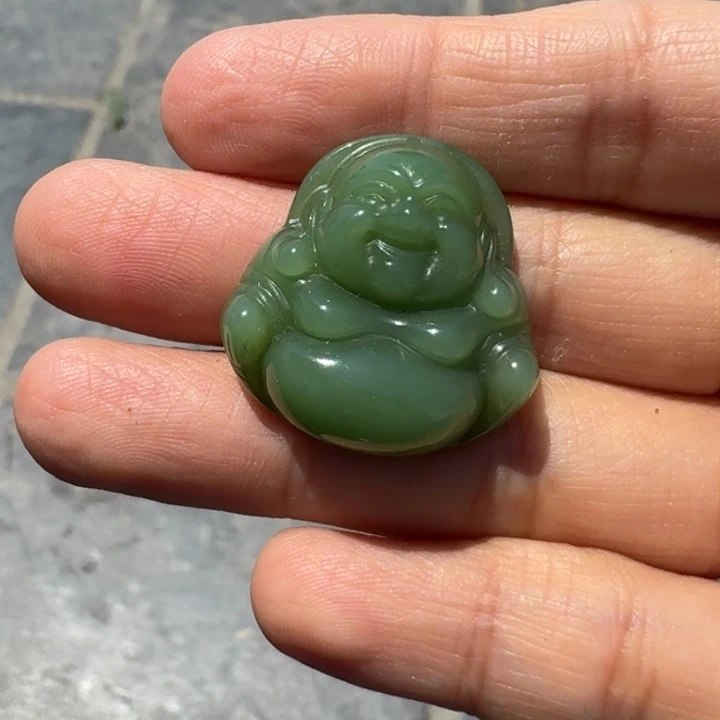 和田玉未镶嵌颈饰碧玉佛公TZ多样性拍一发一