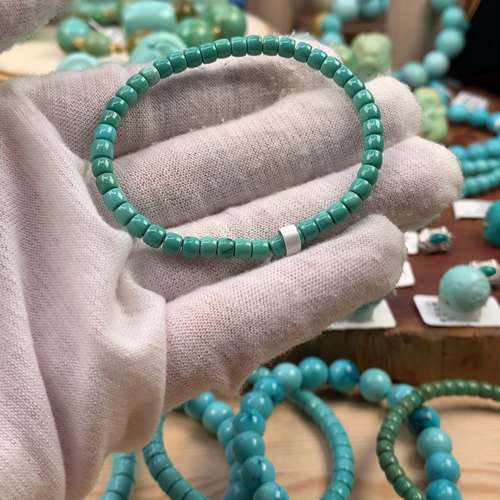 绿松石未镶嵌珠宝奇石4mm