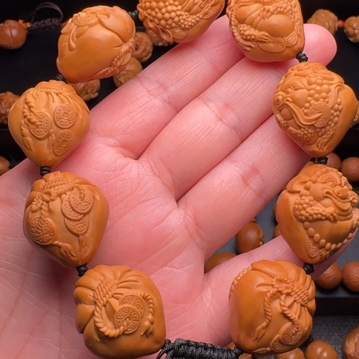 橄榄核手串/手链月****?布袋金蟾