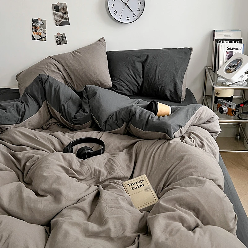 纯色被套单件150x200x230水洗棉床上用品宿舍被罩单双人单件被套3