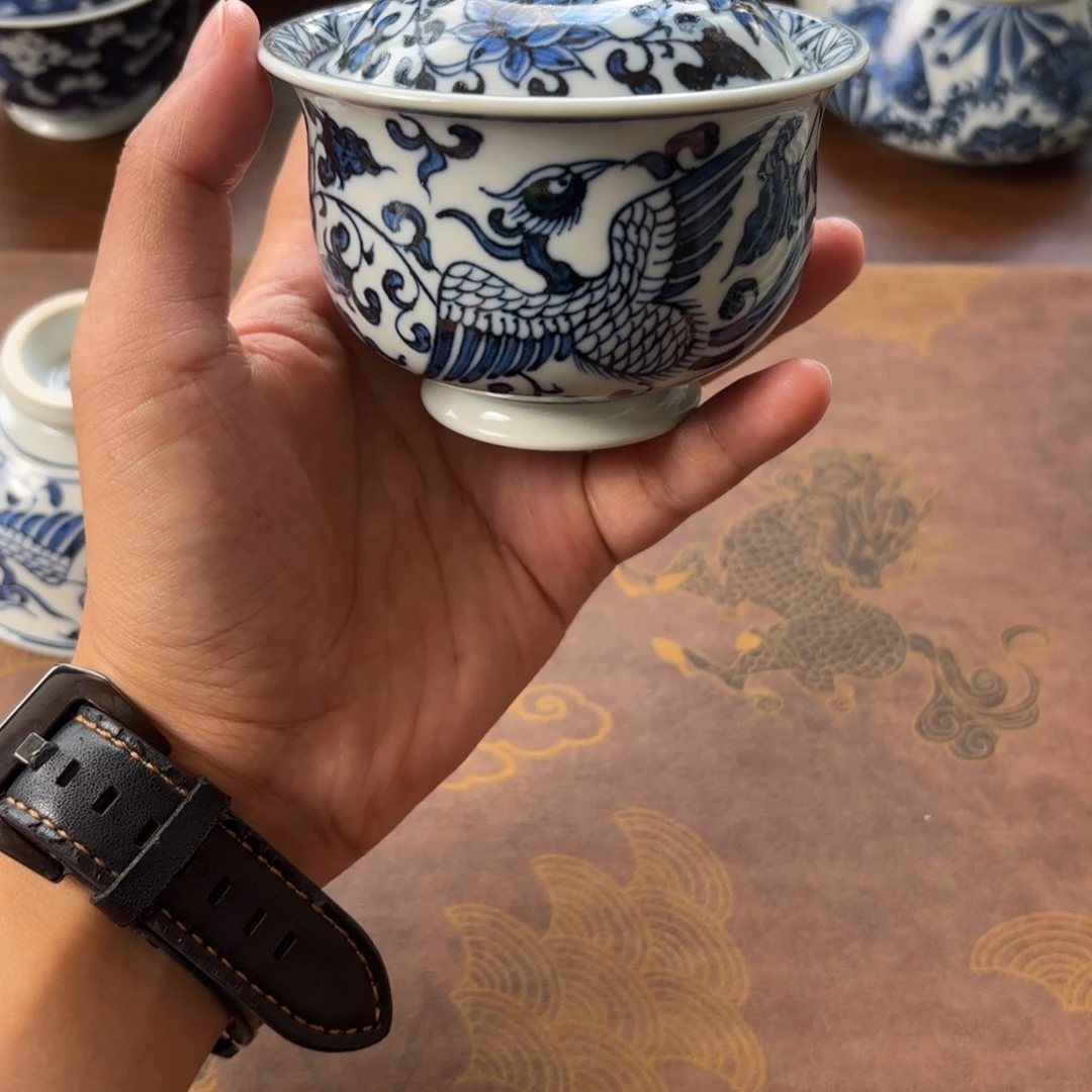 摆件景德镇手绘茶器