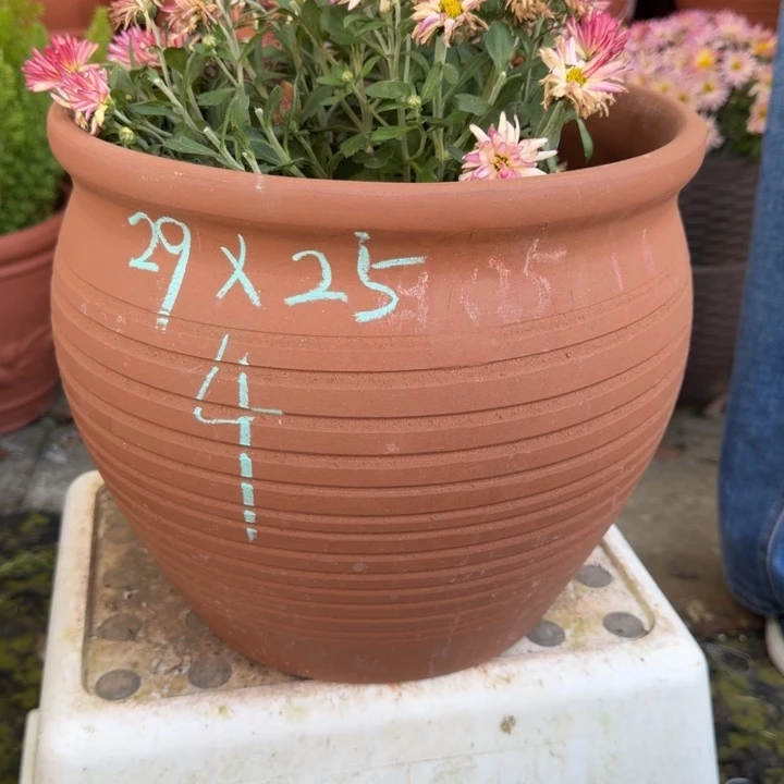 紫砂花盆口29高25宜兴紫砂