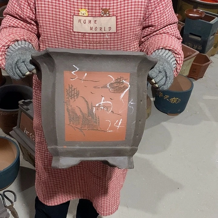 紫砂花盆紫砂花盆