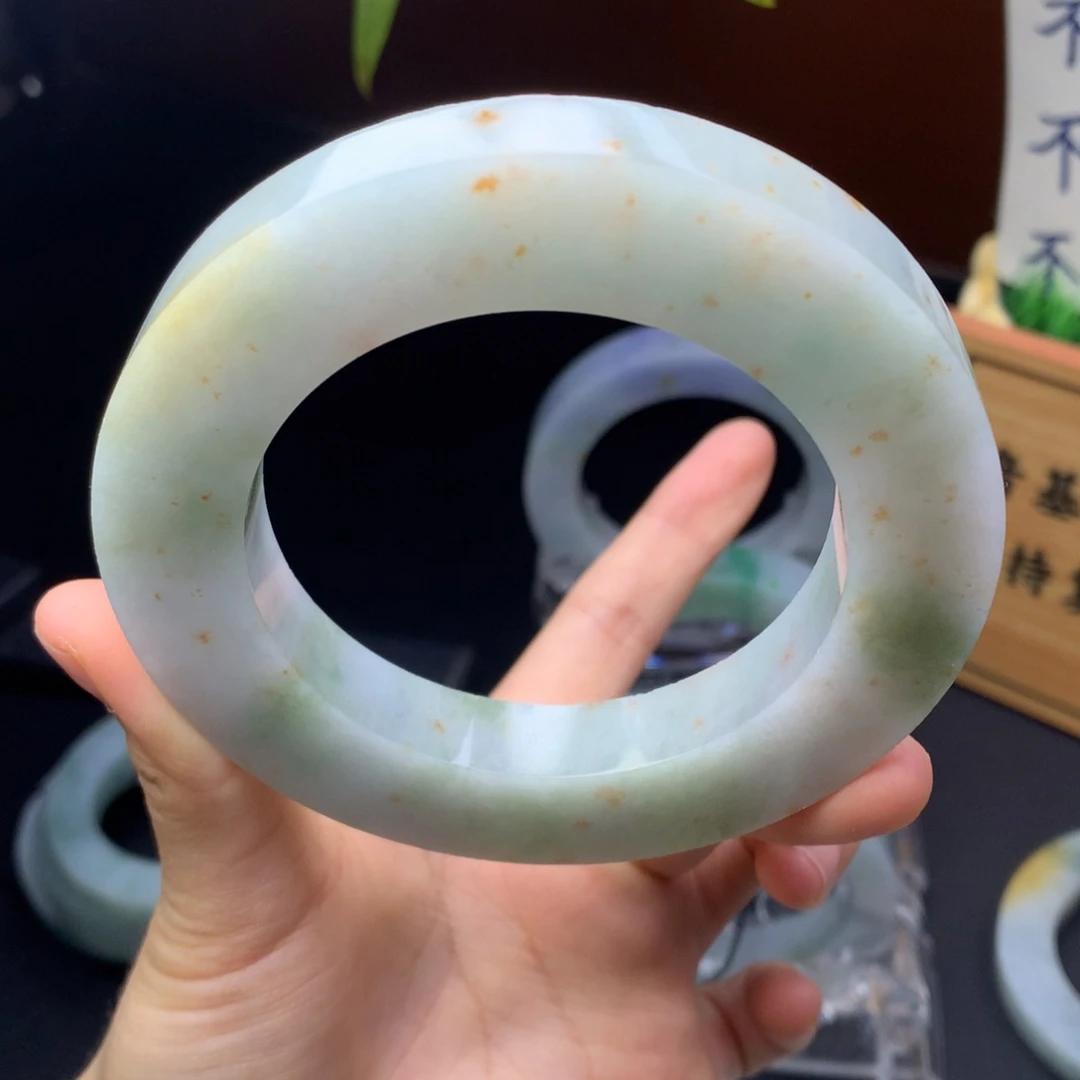 定制翡翠手镯未镶嵌定制不退不换59-70