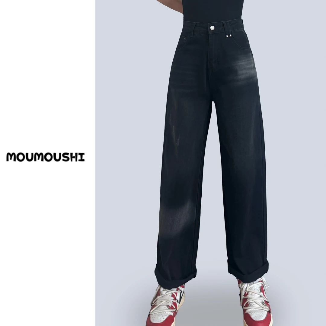 9006-0窄版弯刀裤香蕉裤牛仔裤