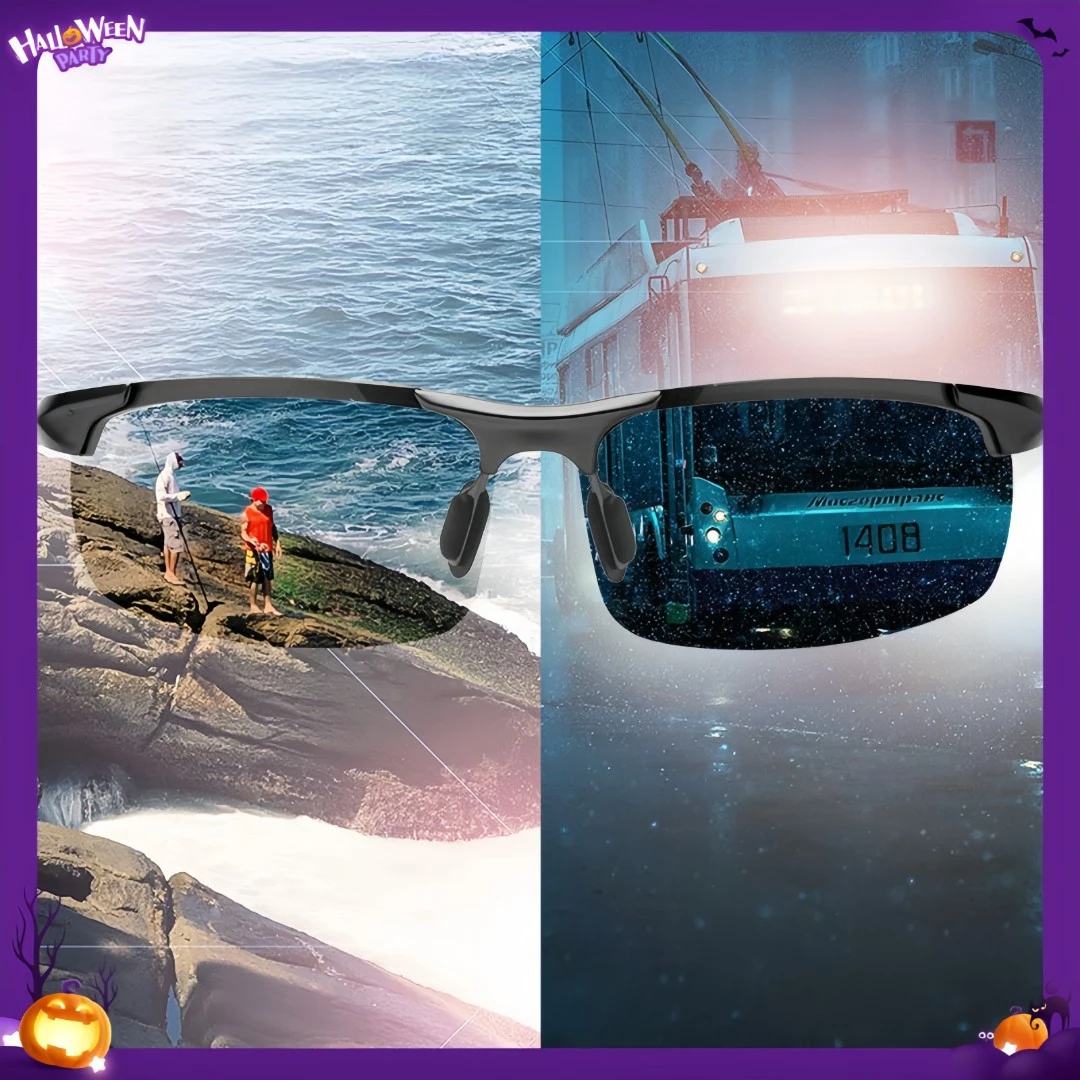 变色太阳镜男士偏光镜夜视眼镜钓鱼新款黑色潮人旅游防紫外线网红