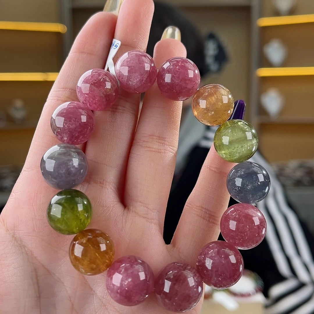 碧玺碧玺15mm（多样性发一件未镶嵌烟***州