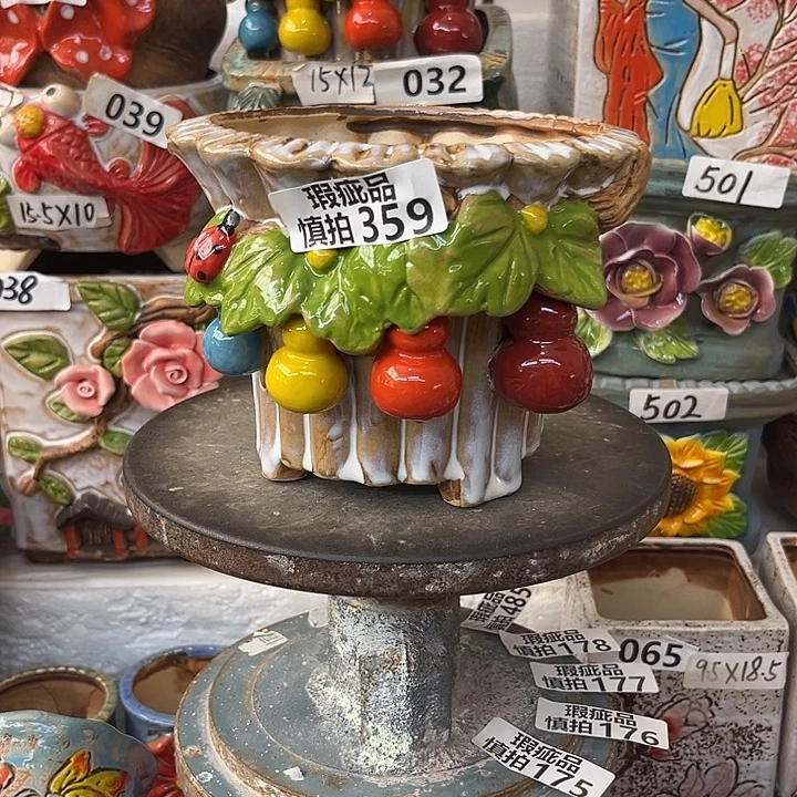 粗陶材质多肉花盆359