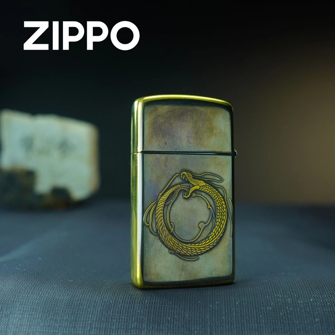 ZIPPO 打火机正品 1606黄铜雏龙 0137【大白专属】