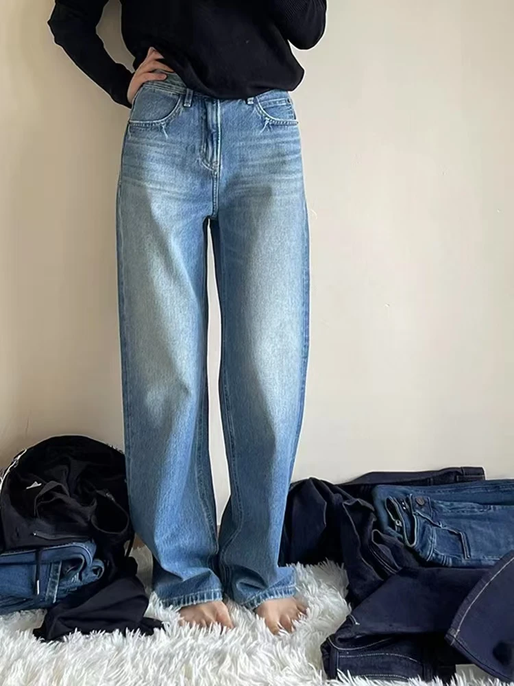 新款设计感阔腿弯刀裤，小个子梨形遮肉必入版型，宽松慵懒风格，