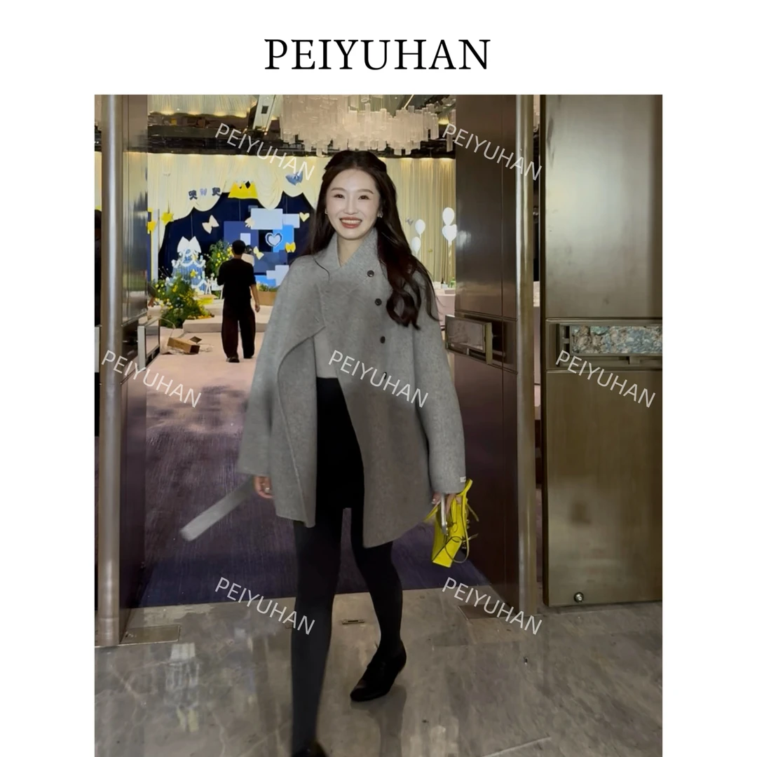 PEIERNA佩佩PC 【立领腰带双面羊毛大衣】外套 S1958 6126067