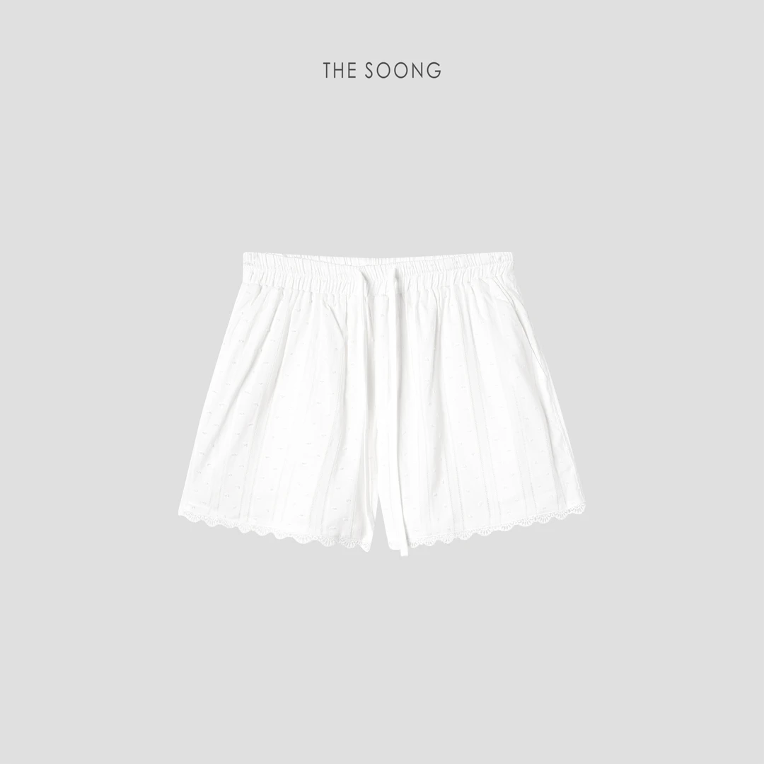 THESOONG|'软糯云朵’纯棉柔软提花工艺松紧腰半身裙HWQZ6600