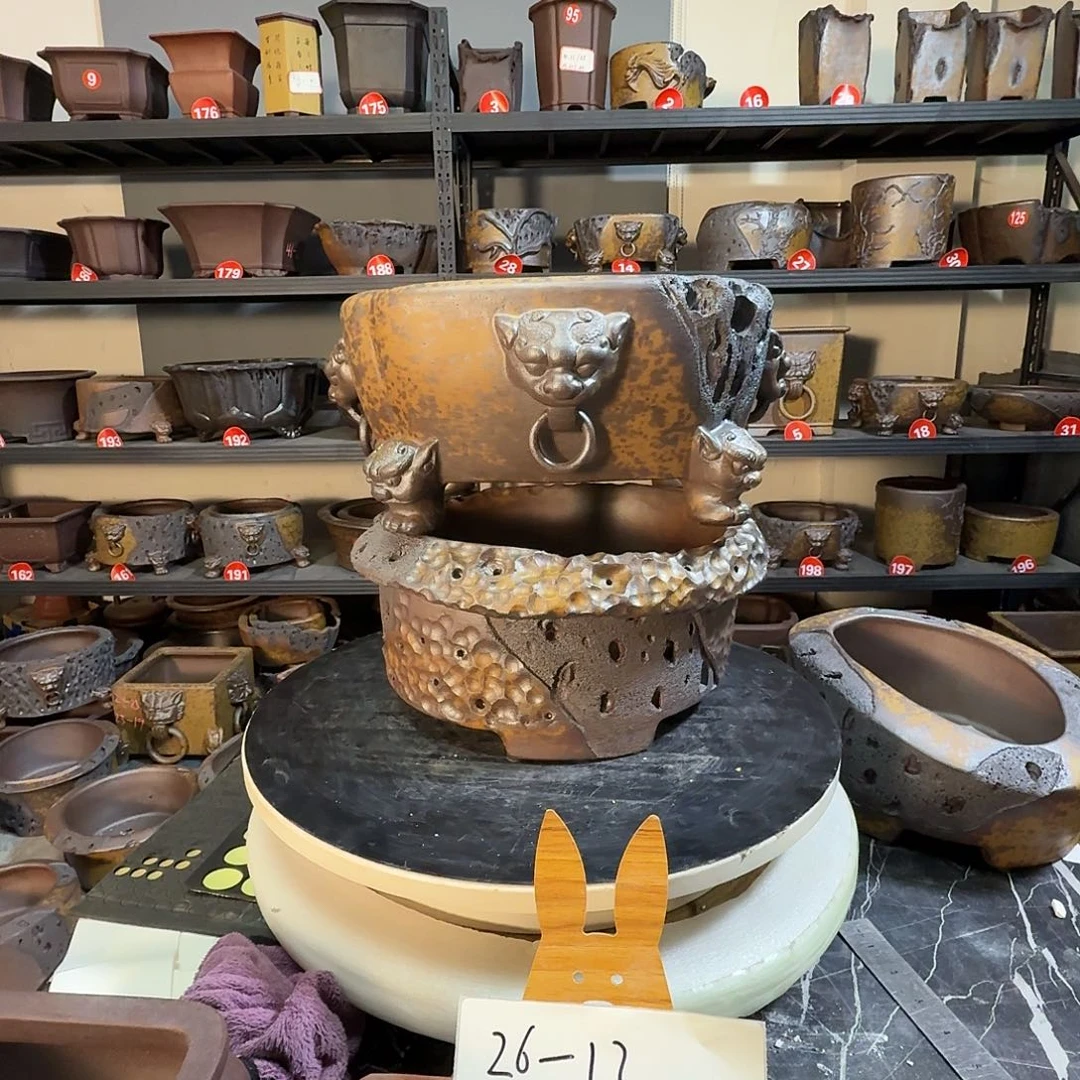 独***歌紫砂花盆微瑕紫砂花盆