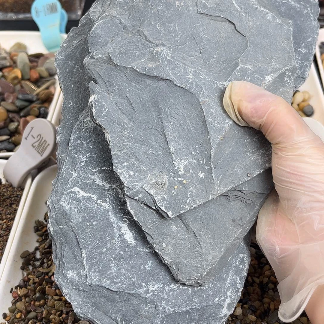 纯天然的片岩石2个