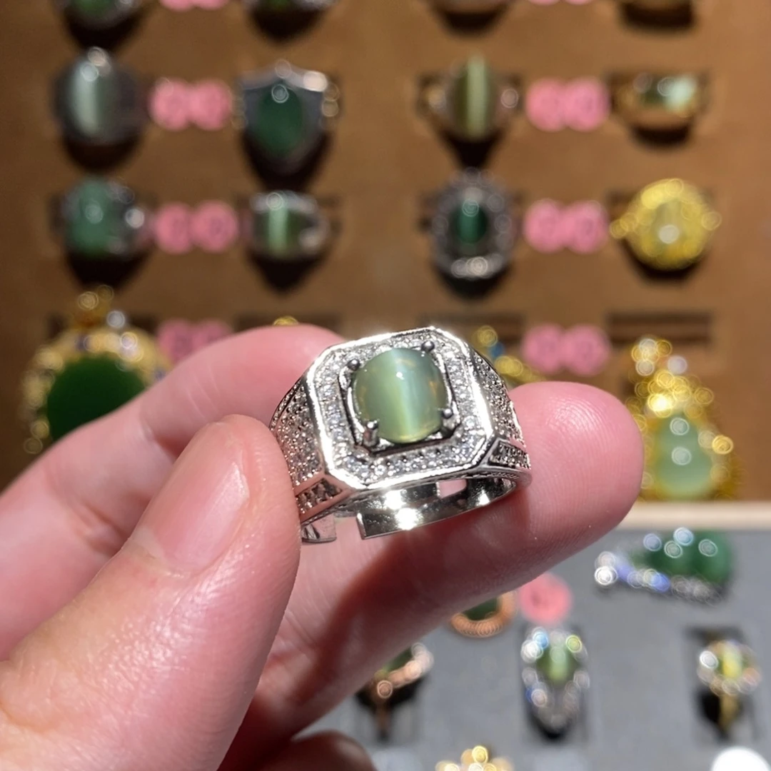 和田玉未镶嵌戒指