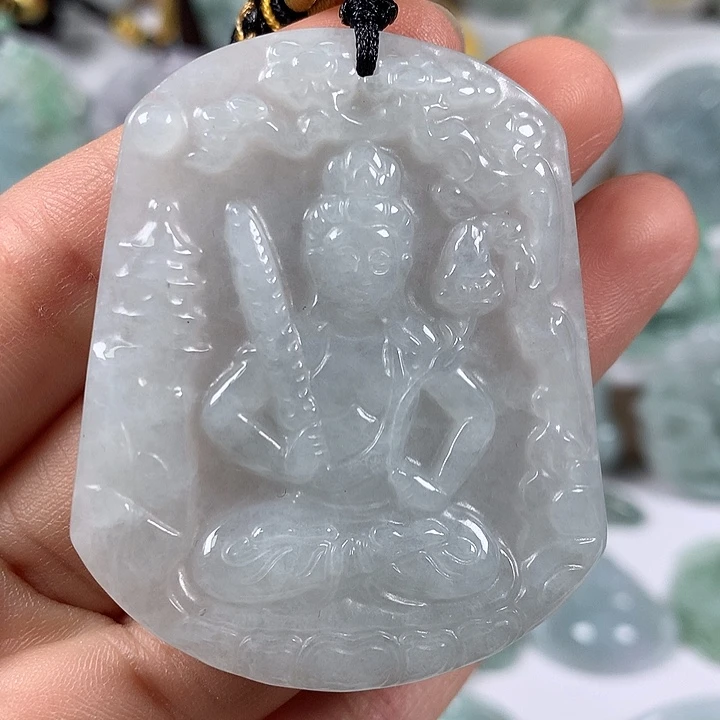 翡翠未镶嵌颈饰虚空藏福利