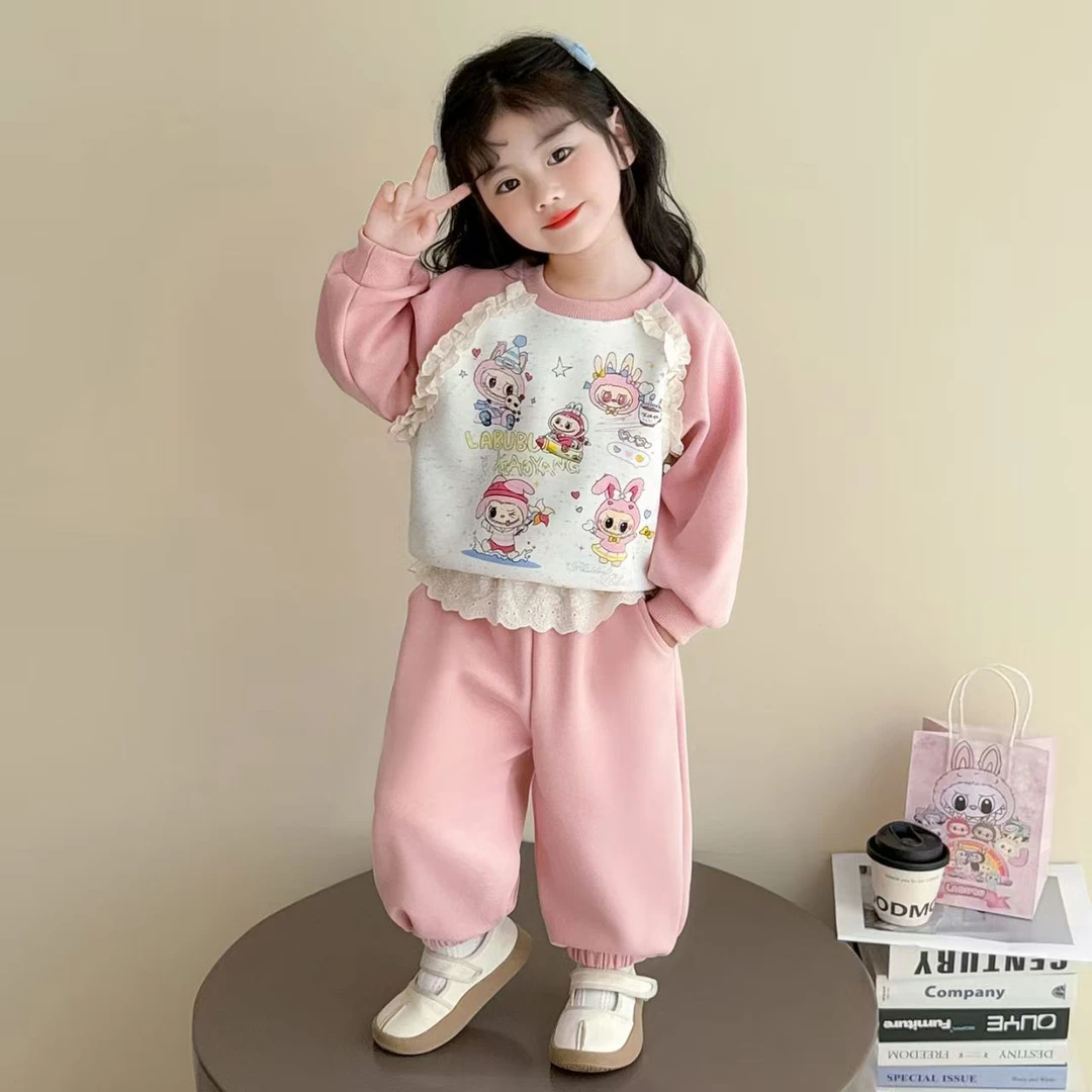 女童秋装套装2025新款早秋儿童超好看穿搭女宝秋季休闲卫衣两件套