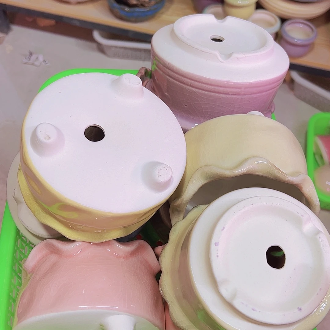 陶瓷花盆当场凑满12包邮随机瑕疵2个