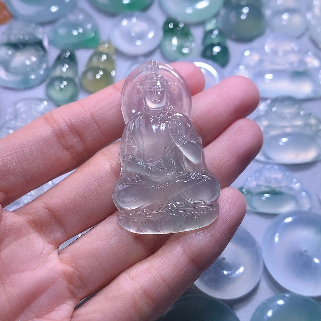 【闪购商品】翡翠颈饰未镶嵌观音