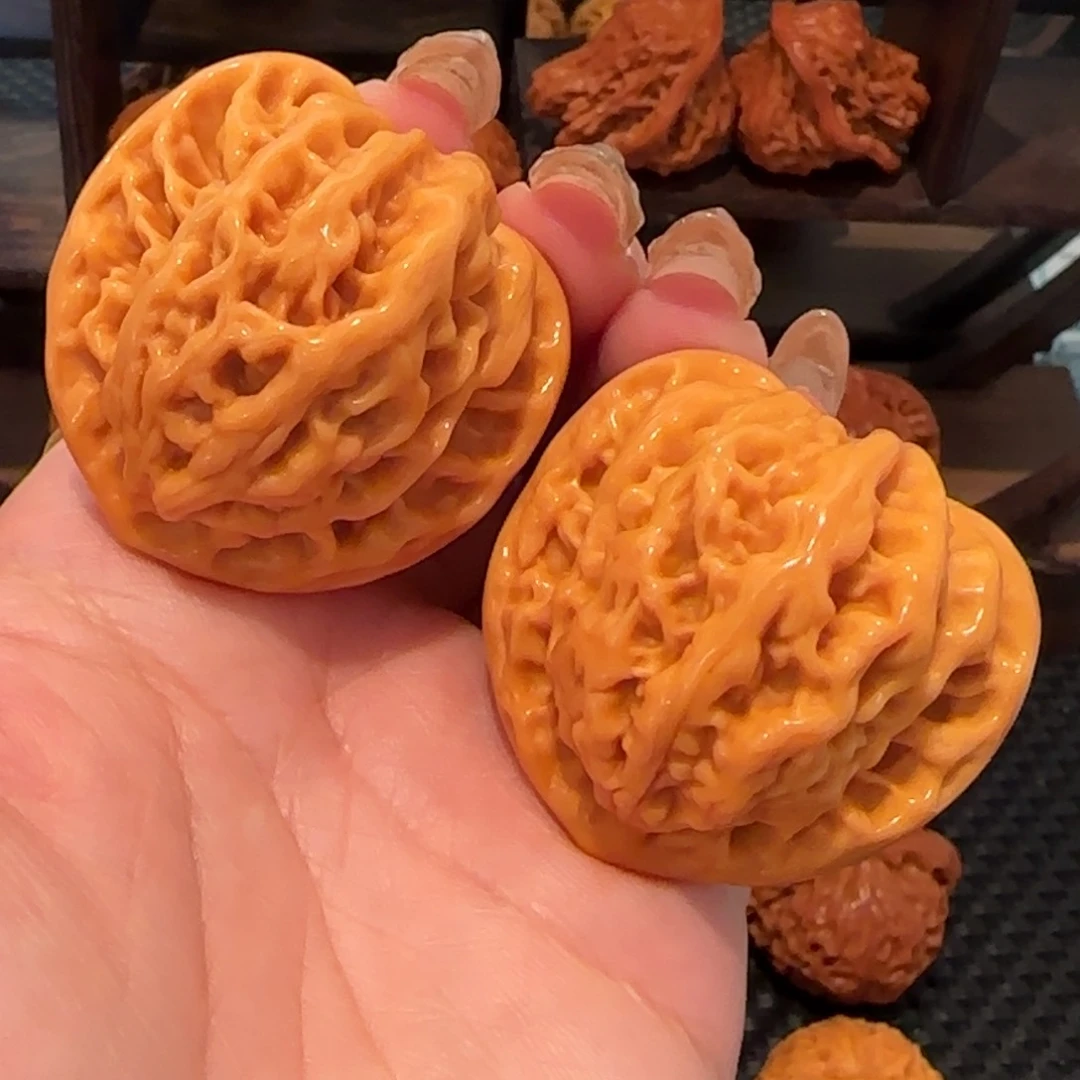 桃核吊坠盘龙虎头41精品1386