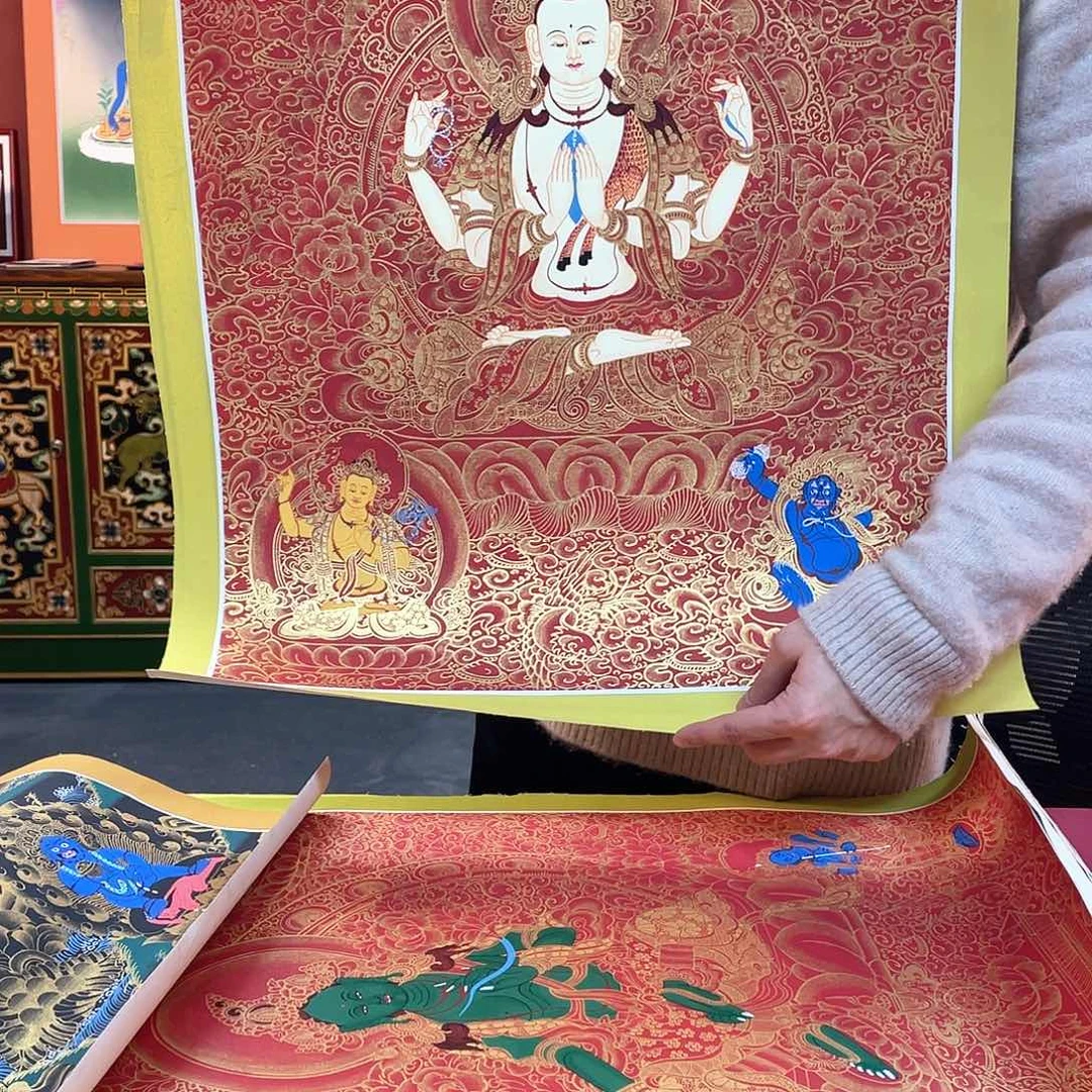 装裱画40×60四臂纯手绘