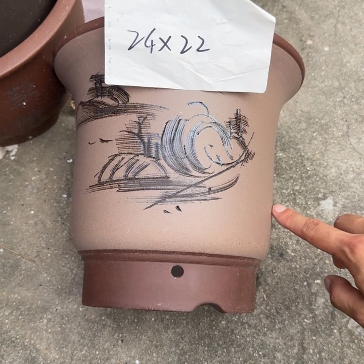 紫砂花盆特价清仓