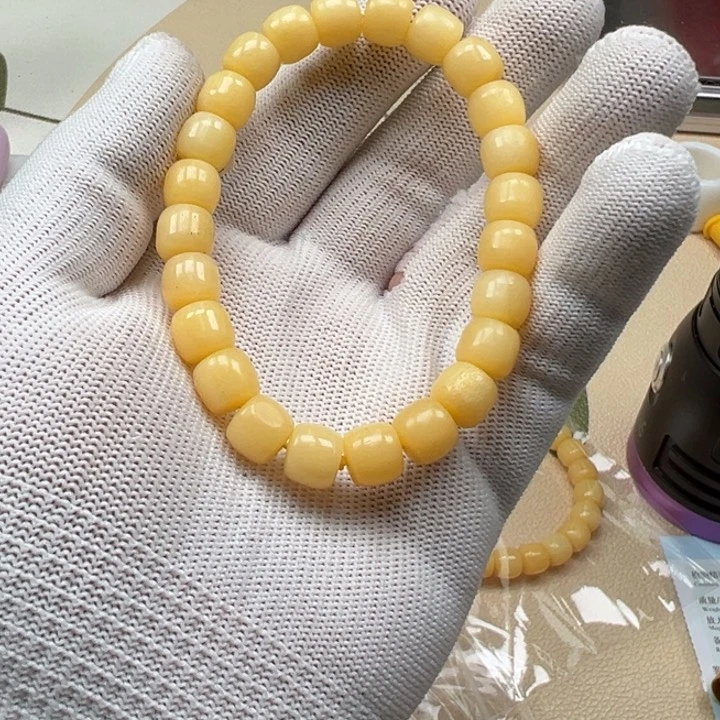 白玉菩提手串黄色517