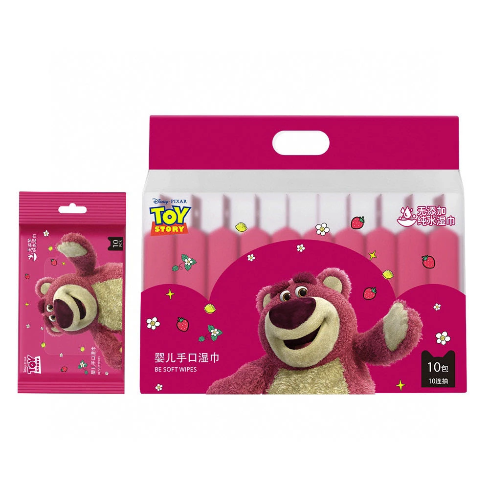 草莓熊系列 手口湿巾10抽装