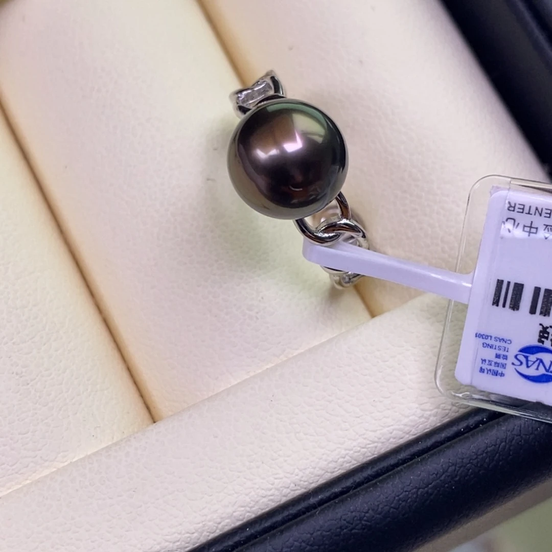 海水珍珠银S925镶嵌戒指