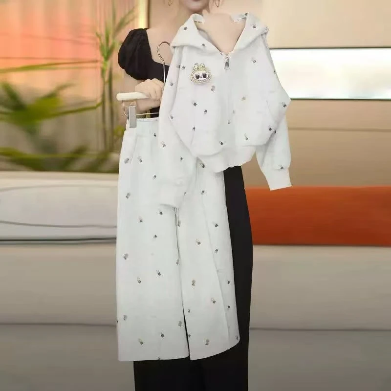 女童套装2025新款春秋款儿童洋气时髦休闲运动服中大童女孩两件套