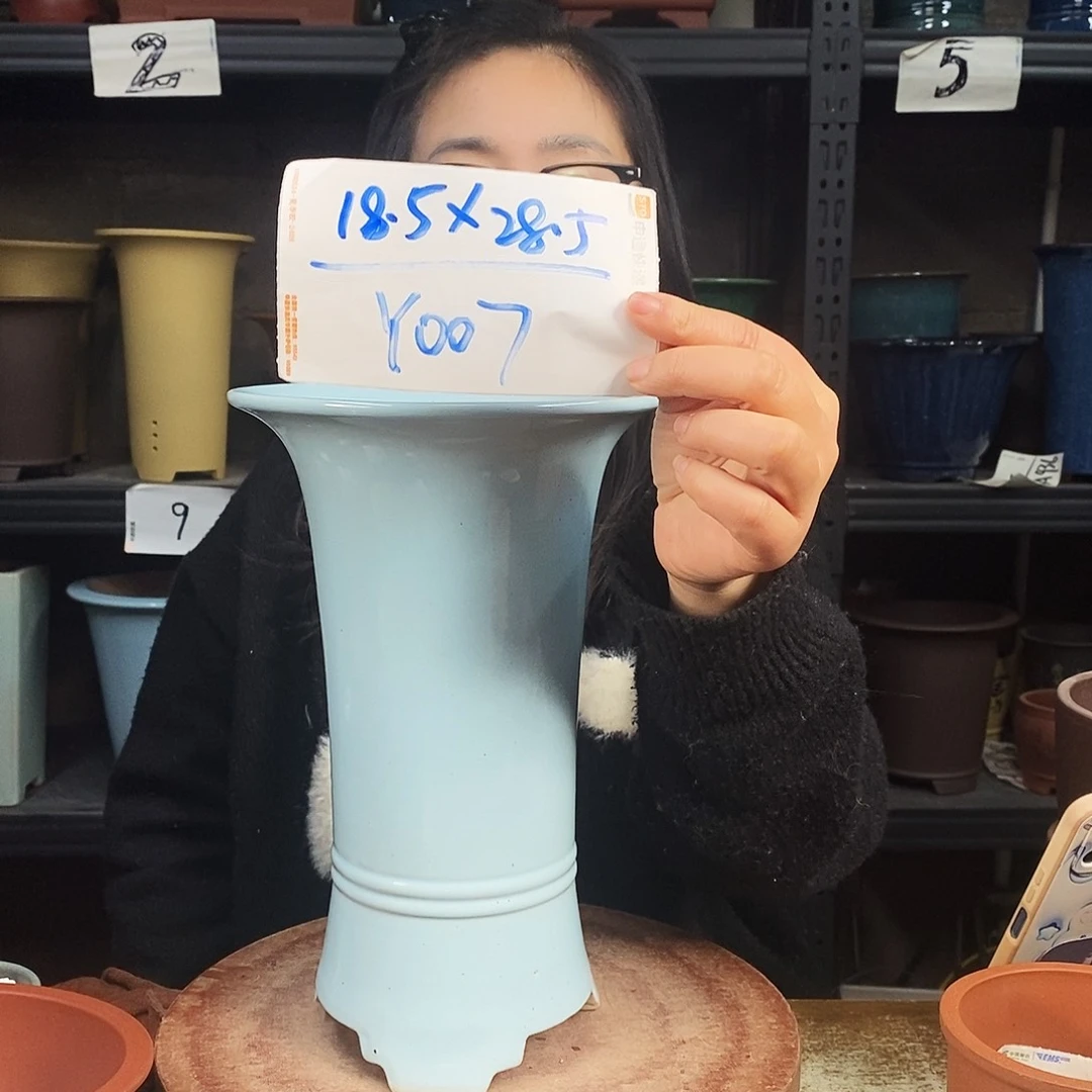 紫砂一只花盆货号Y007