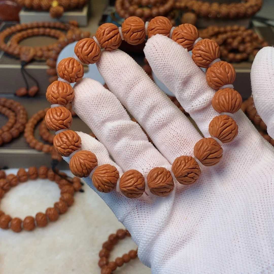 手串桃核秦岭龙纹