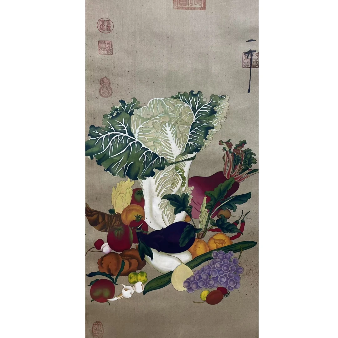 宋老立轴画心尺寸67×35约2.1平尺