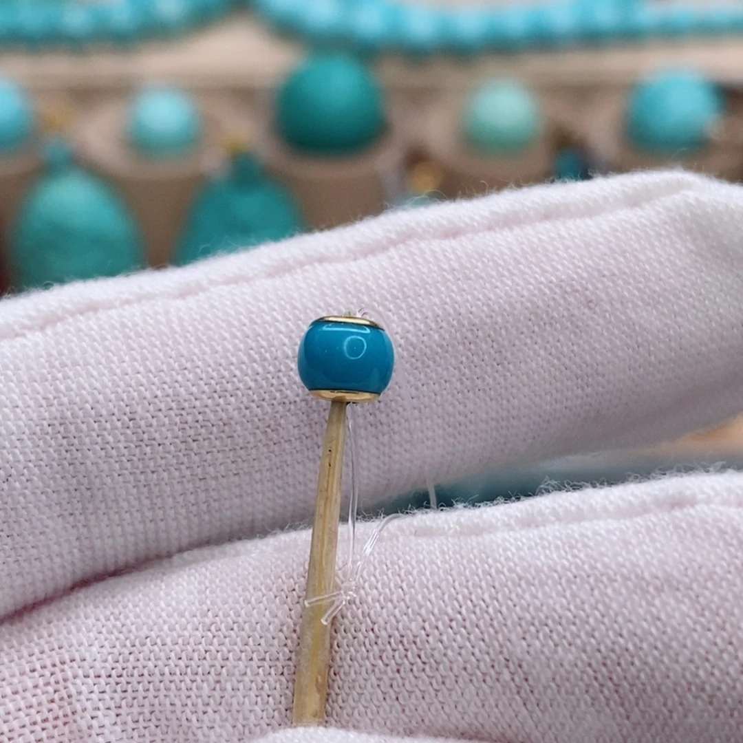 绿松石未镶嵌珠宝奇石5.3mm