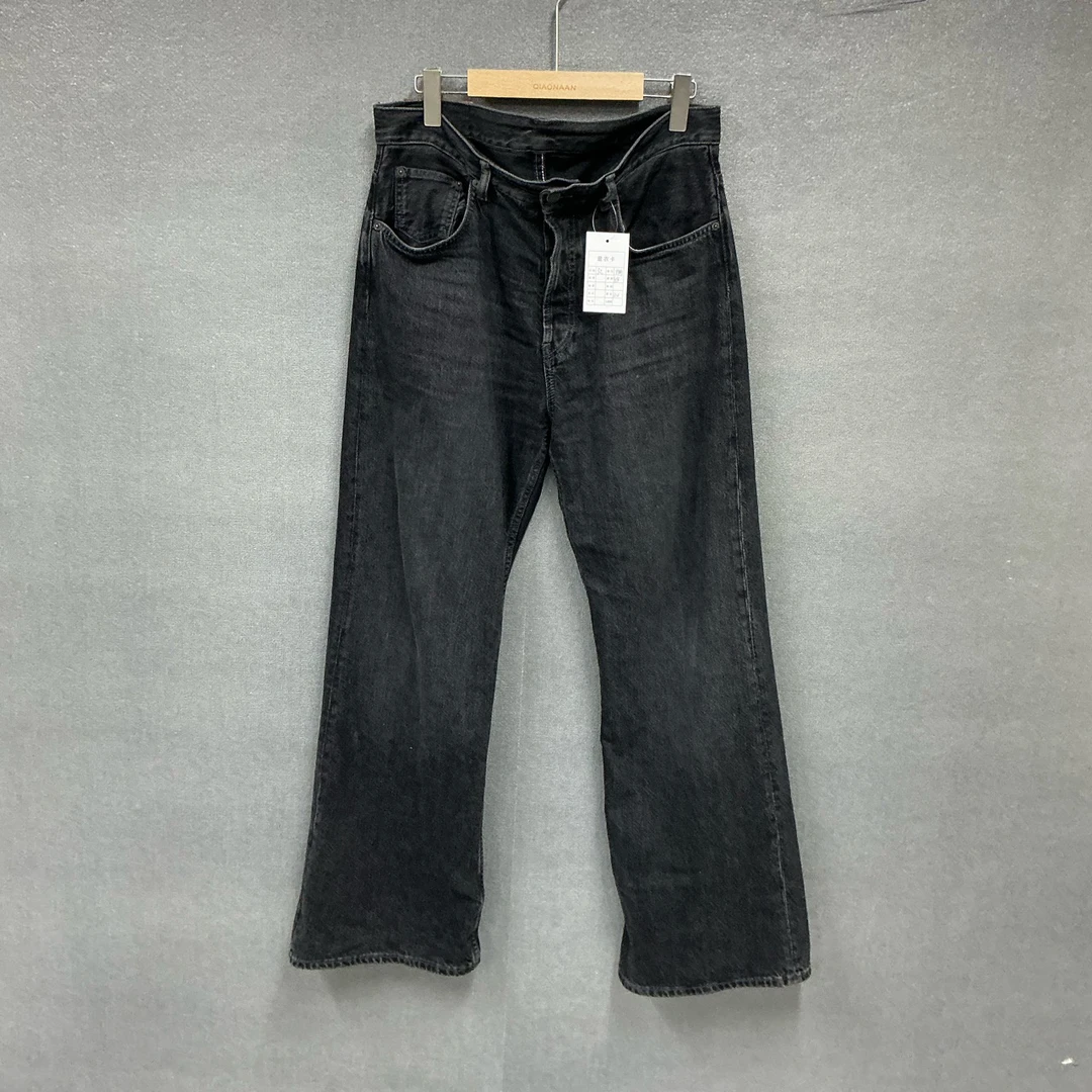 99新 Acne studio 黑灰色直筒牛仔裤32码
