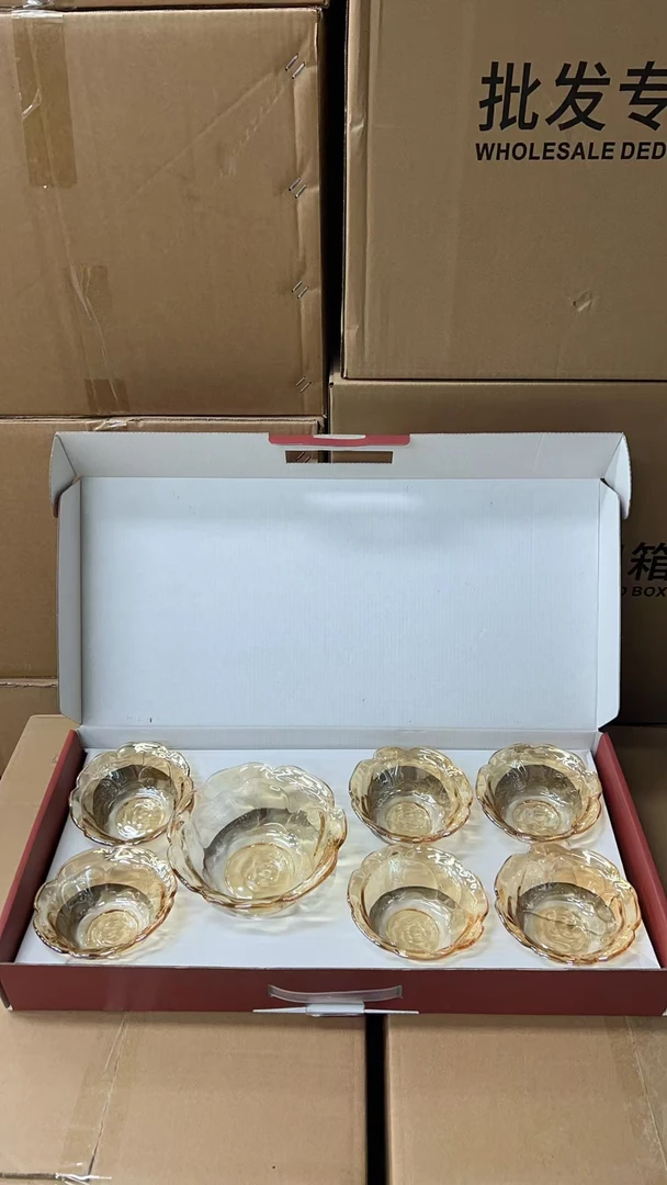 琥珀高颜值玫瑰花语餐具套装轻奢沙拉碗盘小吃碗套装