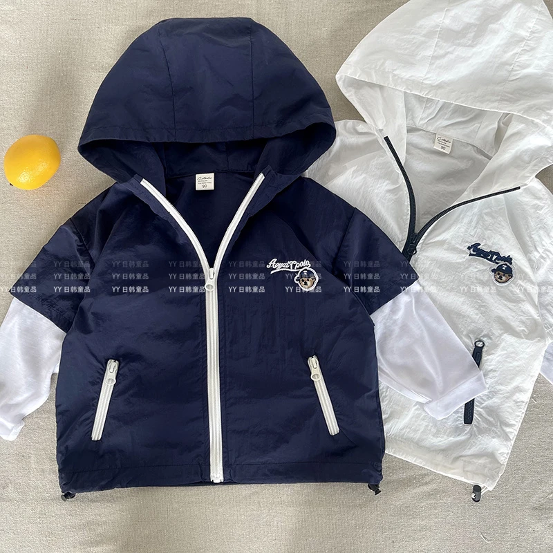 Y.Ystudio-儿童防晒衣夏季新品男女童冰袖立领防晒衣宝宝拉链外套