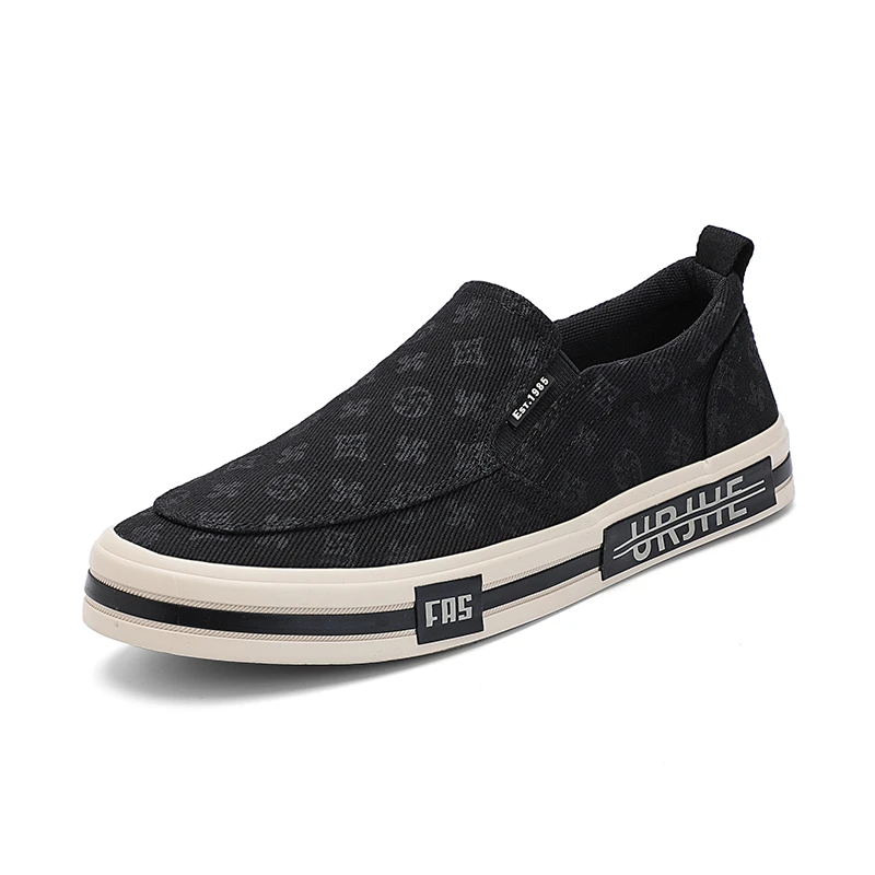 2025秋季新款男鞋一脚蹬男士帆布鞋软底休闲鞋爆款透气老北京布鞋