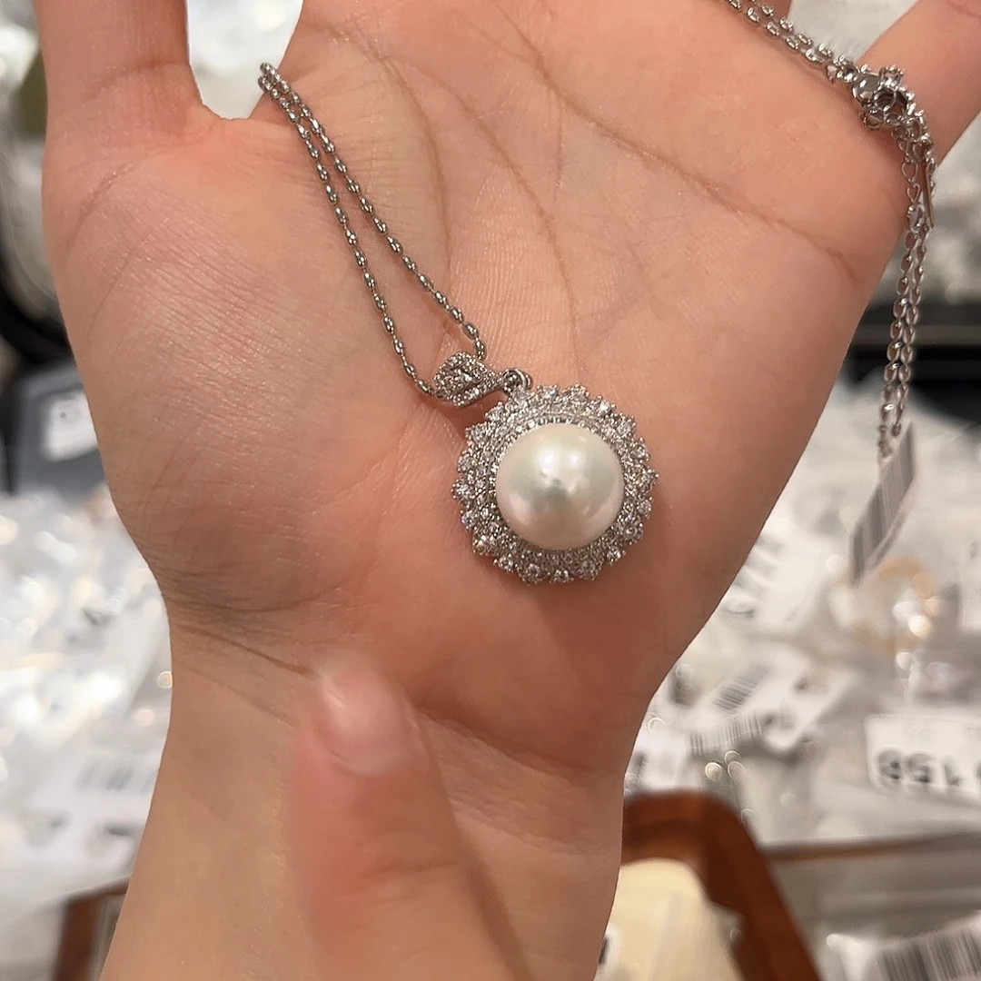 合金淡水珍珠耳饰