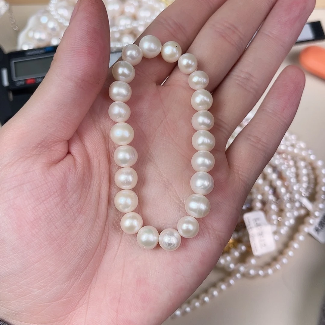 天然珍珠银S925镶嵌淡水珍珠