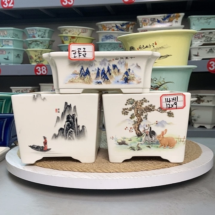 紫砂宜兴紫砂花盆